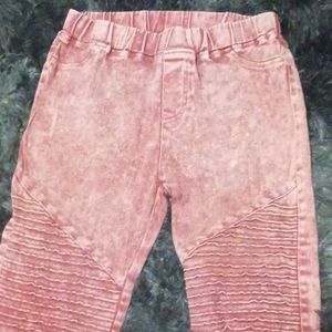 Umgee Pink Moto Jeans